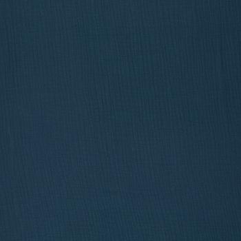 Preview: Musselin - Double Gauze -  Jenke Uni Dunkelblau by Swafing